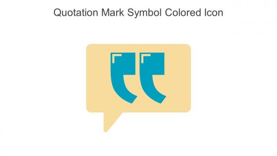 Quotation Mark Symbol Colored Icon In Powerpoint Pptx Png And Editable Eps Format