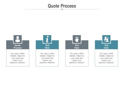 Quote process ppt powerpoint presentation pictures visual aids cpb