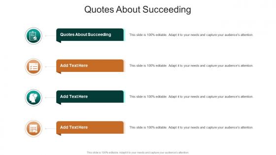 Quotes About Succeeding In Powerpoint And Google Slides Cpb