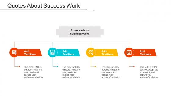 Quotes About Success Work Ppt Powerpoint Presentation Styles Layout Ideas Cpb