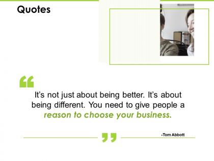 Quotes business ppt powerpoint presentation infographic template