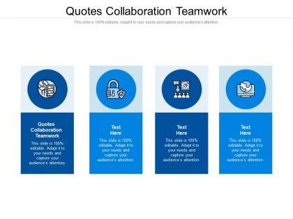 Quotes collaboration teamwork ppt powerpoint presentation inspiration template cpb