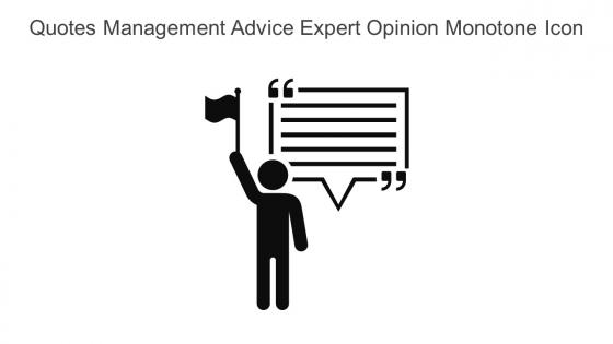 Quotes Management Advice Expert Opinion Monotone Icon In Powerpoint Pptx Png And Editable Eps Format