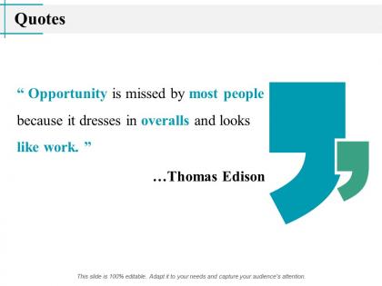Quotes opportunity j11 ppt powerpoint presentation gallery model