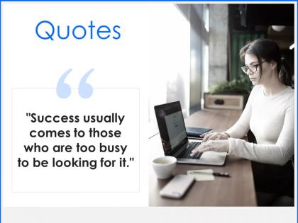 Quotes success i167 ppt powerpoint presentation infographic template elements