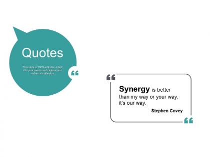 Quotes synergy m2831 ppt powerpoint presentation summary icons