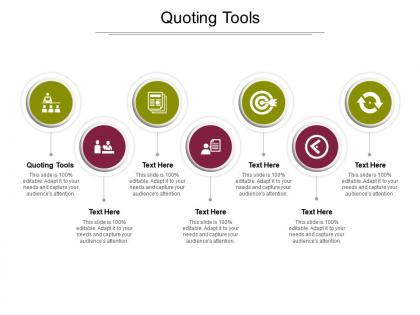 Quoting tools ppt powerpoint presentation ideas inspiration cpb