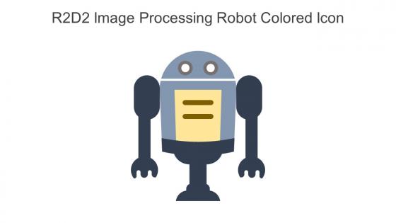 R2D2 Image Processing Robot Colored Icon In Powerpoint Pptx Png And Editable Eps Format
