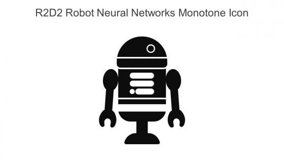 R2D2 Robot Neural Networks Monotone Icon In Powerpoint Pptx Png And Editable Eps Format