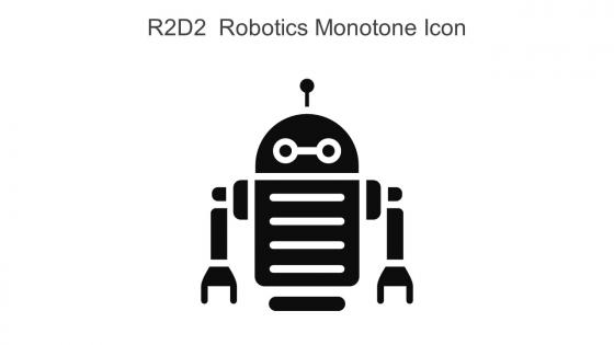 R2D2 Robotics Monotone Icon In Powerpoint Pptx Png And Editable Eps Format