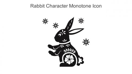 Rabbit Character Monotone Icon In Powerpoint Pptx Png And Editable Eps Format