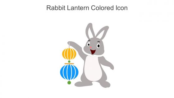Rabbit Lantern Colored Icon In Powerpoint Pptx Png And Editable Eps Format