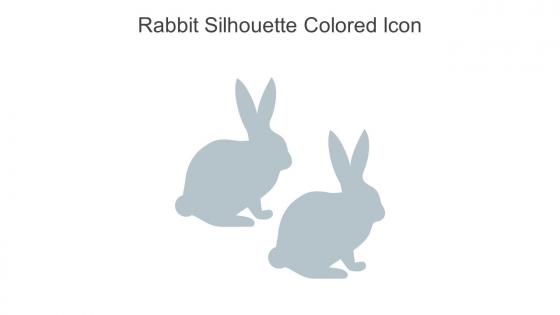 Rabbit Silhouette Colored Icon In Powerpoint Pptx Png And Editable Eps Format