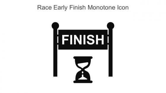 Race Early Finish Monotone Icon In Powerpoint Pptx Png And Editable Eps Format