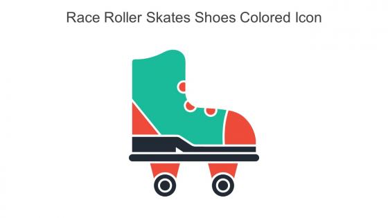 Race Roller Skates Shoes Colored Icon In Powerpoint Pptx Png And Editable Eps Format