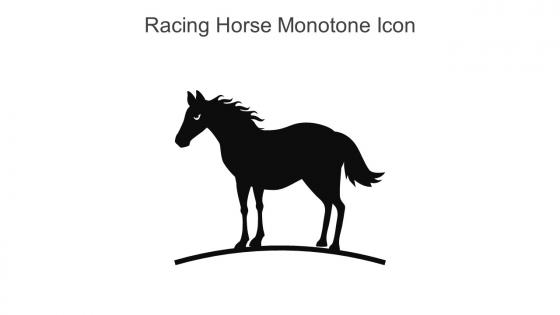 Racing Horse Monotone Icon In Powerpoint Pptx Png And Editable Eps Format