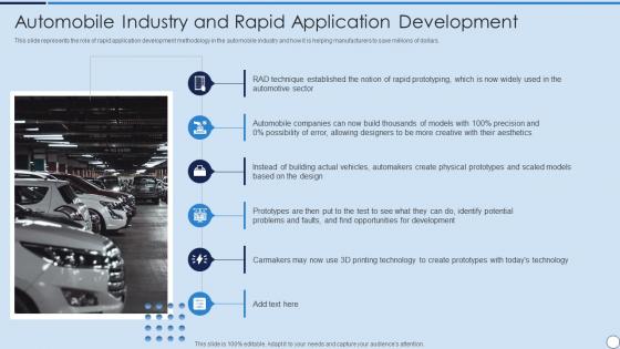 RAD Model Automobile Industry And Rapid Application Development
