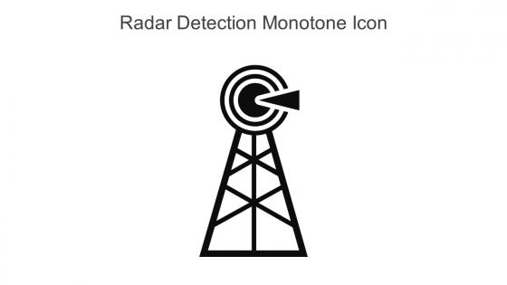 Radar Detection Monotone Icon In Powerpoint Pptx Png And Editable Eps Format