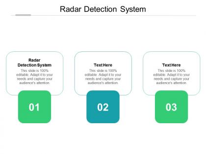 Radar detection system ppt powerpoint presentation show influencers cpb