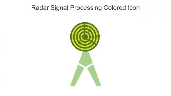 Radar Signal Processing Colored Icon In Powerpoint Pptx Png And Editable Eps Format