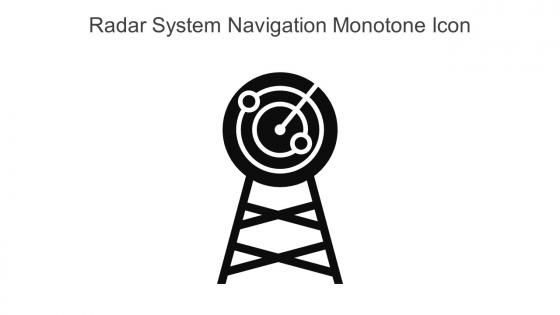 Radar System Navigation Monotone Icon In Powerpoint Pptx Png And Editable Eps Format