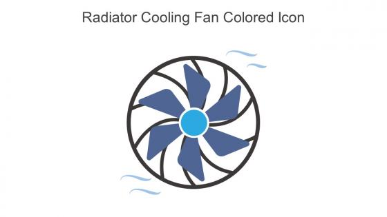 Radiator Cooling Fan Colored Icon In Powerpoint Pptx Png And Editable Eps Format