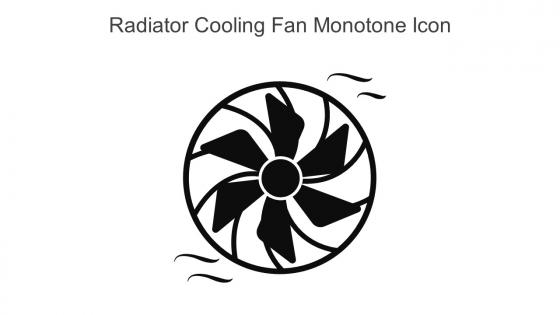 Radiator Cooling Fan Monotone Icon In Powerpoint Pptx Png And Editable Eps Format