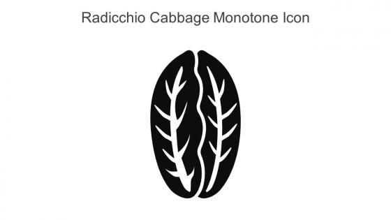 Radicchio Cabbage Monotone Icon In Powerpoint Pptx Png And Editable Eps Format