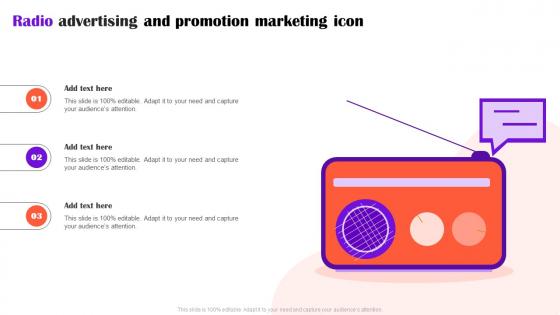 Radio Advertising And Promotion Marketing Icon