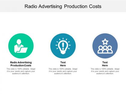 Radio advertising production costs ppt powerpoint presentation diagrams cpb