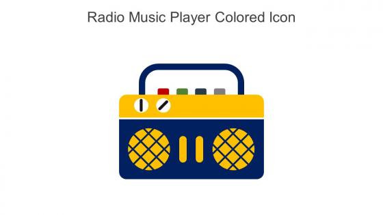 Radio Music Player Colored Icon In Powerpoint Pptx Png And Editable Eps Format