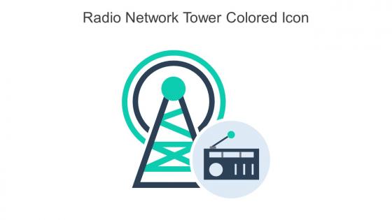 Radio Network Tower Colored Icon In Powerpoint Pptx Png And Editable Eps Format