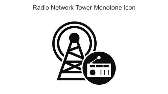 Radio Network Tower Monotone Icon In Powerpoint Pptx Png And Editable Eps Format