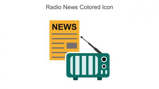 Radio News Colored Icon In Powerpoint Pptx Png And Editable Eps Format