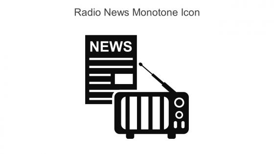Radio News Monotone Icon In Powerpoint Pptx Png And Editable Eps Format