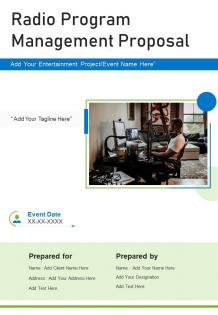 Radio program management proposal sample document report doc pdf ppt