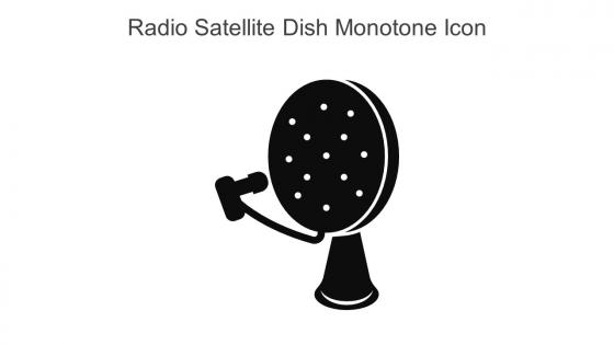 Radio Satellite Dish Monotone Icon In Powerpoint Pptx Png And Editable Eps Format