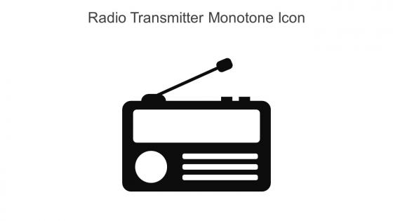 Radio Transmitter Monotone Icon In Powerpoint Pptx Png And Editable Eps Format