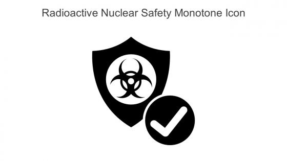 Radioactive Nuclear Safety Monotone Icon In Powerpoint Pptx Png And Editable Eps Format