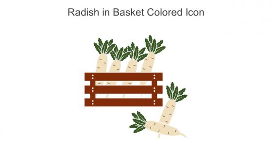 Radish In Basket Colored Icon In Powerpoint Pptx Png And Editable Eps Format