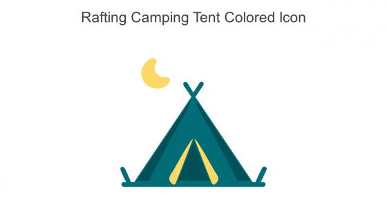 Rafting Camping Tent Colored Icon In Powerpoint Pptx Png And Editable Eps Format