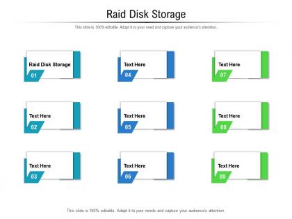 Raid disk storage ppt powerpoint presentation file outline cpb