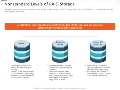 Raid storage it nonstandard levels of raid storage ppt powerpoint portrait
