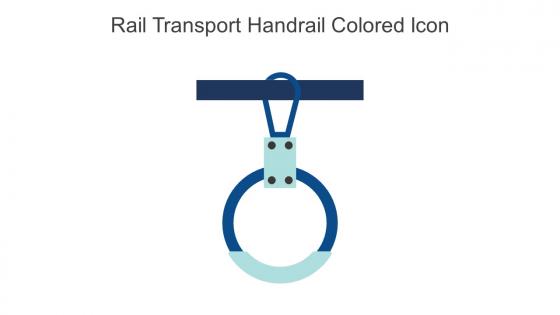 Rail Transport Handrail Colored Icon In Powerpoint Pptx Png And Editable Eps Format