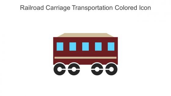 Railroad Carriage Transportation Colored Icon In Powerpoint Pptx Png And Editable Eps Format