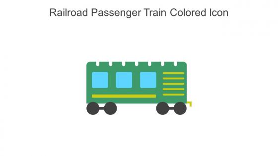 Railroad Passenger Train Colored Icon In Powerpoint Pptx Png And Editable Eps Format