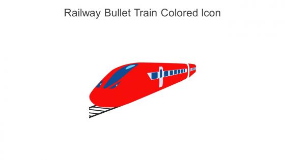 Railway Bullet Train Colored Icon In Powerpoint Pptx Png And Editable Eps Format