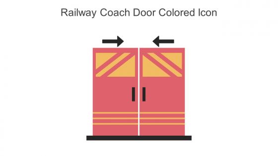 Railway Coach Door Colored Icon In Powerpoint Pptx Png And Editable Eps Format
