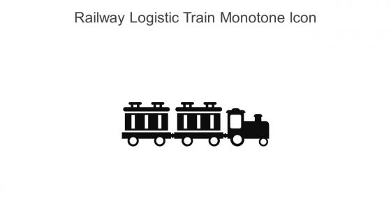 Railway Logistic Train Monotone Icon In Powerpoint Pptx Png And Editable Eps Format