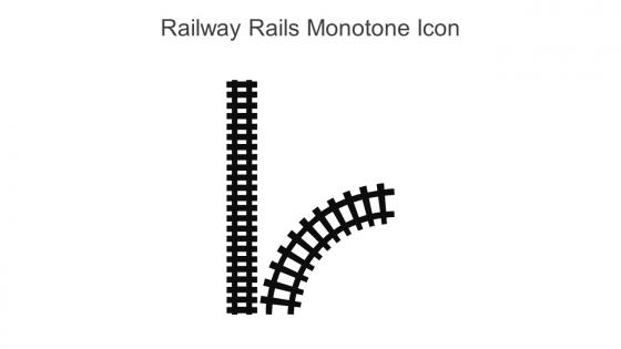 Railway Rails Monotone Icon In Powerpoint Pptx Png And Editable Eps Format
